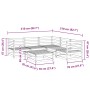 Gartensofa-Set 6-teilig aus massivem Douglasienholz von vidaXL, Gartensets - Ref: Foro24-3299443, Preis: 335,32 €, Rabatt: %