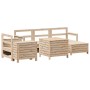 Juego de sofás de jardín 7 piezas madera maciza de pino de vidaXL, Conjuntos de jardín - Ref: Foro24-3250548, Precio: 483,78 €