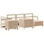 Garden sofa set 7 pieces solid pine wood by vidaXL, Garden sets - Ref: Foro24-3250536, Price: 451,72 €, Discount: %