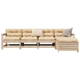 Garden sofa set 5 pieces solid pine wood by vidaXL, Garden sets - Ref: Foro24-3250852, Price: 290,75 €, Discount: %