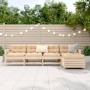Juego de sofás de jardín 5 piezas madera maciza de pino de vidaXL, Conjuntos de jardín - Ref: Foro24-3250852, Precio: 225,46 €