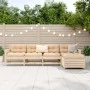 Juego de sofás de jardín 5 piezas madera maciza de pino de vidaXL, Conjuntos de jardín - Ref: Foro24-3250852, Precio: 290,96 ...