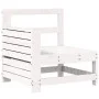 Gartensofa-Set 7-teilig aus massivem weißem Kiefernholz von vidaXL, Gartensets - Ref: Foro24-3250873, Preis: 489,18 €, Rabatt: %