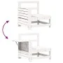 Gartensofa-Set 7-teilig aus massivem weißem Kiefernholz von vidaXL, Gartensets - Ref: Foro24-3250873, Preis: 489,18 €, Rabatt: %