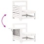 Gartensofa-Set 7-teilig aus massivem weißem Kiefernholz von vidaXL, Gartensets - Ref: Foro24-3250873, Preis: 496,10 €, Rabatt: %