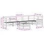 Gartensofa-Set 7-teilig aus massivem weißem Kiefernholz von vidaXL, Gartensets - Ref: Foro24-3250873, Preis: 489,18 €, Rabatt: %