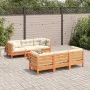 7-piece garden sofa set with wax-brown pine wood cushions by vidaXL, Garden sets - Ref: Foro24-3299305, Price: 569,49 €, Disc...