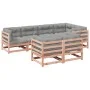 7-piece garden sofa set with Douglas fir wood cushions by vidaXL, Garden sets - Ref: Foro24-3299495, Price: 710,40 €, Discoun...