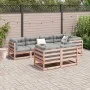 7-piece garden sofa set with Douglas fir wood cushions by vidaXL, Garden sets - Ref: Foro24-3299495, Price: 710,40 €, Discoun...
