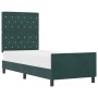 Estructura de cama Verde oscuro 80 x 200 cm Terciopelo