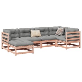 6-piece garden sofa set with Douglas fir wood cushions by vidaXL, Garden sets - Ref: Foro24-3299525, Price: 599,64 €, Discoun...