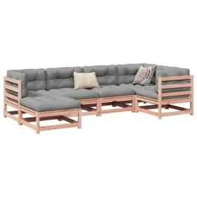 6-piece garden sofa set with Douglas fir wood cushions by vidaXL, Garden sets - Ref: Foro24-3299525, Price: 536,90 €, Discoun...