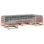 6-piece garden sofa set with Douglas fir wood cushions by vidaXL, Garden sets - Ref: Foro24-3299525, Price: 537,87 €, Discoun...