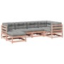 6-teilige Gartensofagarnitur mit Kissen aus Douglasienholz von vidaXL, Gartensets - Ref: Foro24-3299525, Preis: 549,05 €, Rab...