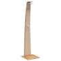 Outdoor shower PE rattan and beige acacia wood 55x60x224 cm by vidaXL, Pool and spa accessories - Ref: Foro24-368211, Price: ...