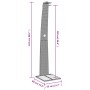 Outdoor shower PE rattan and beige acacia wood 55x60x224 cm by vidaXL, Pool and spa accessories - Ref: Foro24-368211, Price: ...