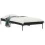 Estructura de cama madera de ingeniería y metal negra 90x190 cm de vidaXL, Camas y somieres - Ref: Foro24-845051, Precio: 62,...