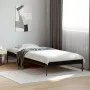 Black engineered wood and metal bed frame 90x190 cm by vidaXL, Beds and slatted bases - Ref: Foro24-845051, Price: 55,84 €, D...
