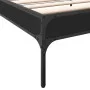 Black engineered wood and metal bed frame 90x190 cm by vidaXL, Beds and slatted bases - Ref: Foro24-845051, Price: 55,84 €, D...