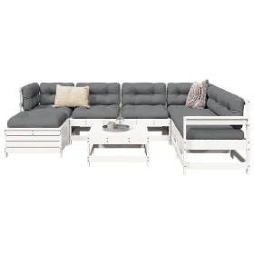 Garden sofa set 8 pieces solid white pine wood by vidaXL, Garden sets - Ref: Foro24-3250605, Price: 492,45 €, Discount: %