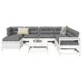 Gartensofa-Set 8-teilig aus massivem weißem Kiefernholz von vidaXL, Gartensets - Ref: Foro24-3250605, Preis: 492,45 €, Rabatt: %