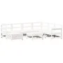 Gartensofa-Set 8-teilig aus massivem weißem Kiefernholz von vidaXL, Gartensets - Ref: Foro24-3250605, Preis: 492,45 €, Rabatt: %