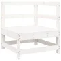 Gartensofa-Set 8-teilig aus massivem weißem Kiefernholz von vidaXL, Gartensets - Ref: Foro24-3250605, Preis: 492,45 €, Rabatt: %
