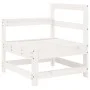 Gartensofa-Set 8-teilig aus massivem weißem Kiefernholz von vidaXL, Gartensets - Ref: Foro24-3250605, Preis: 492,45 €, Rabatt: %