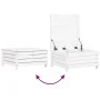 Gartensofa-Set 6-teilig aus massivem weißem Kiefernholz von vidaXL, Gartensets - Ref: Foro24-3250749, Preis: 383,23 €, Rabatt: %