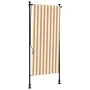 Außenrollo aus orange-weißem Stahlgewebe von vidaXL, Markisen - Ref: Foro24-368768, Preis: 64,09 €, Rabatt: %