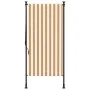 Außenrollo aus orange-weißem Stahlgewebe von vidaXL, Markisen - Ref: Foro24-368768, Preis: 64,09 €, Rabatt: %