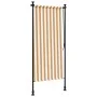 Orange and white steel fabric exterior roller blind by vidaXL, Awnings - Ref: Foro24-368768, Price: 73,96 €, Discount: %