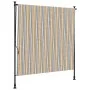 Yellow and white steel fabric exterior roller blind by vidaXL, Awnings - Ref: Foro24-368775, Price: 125,22 €, Discount: %