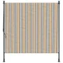 Persiana enrollable exterior tela acero amarillo y blanco de vidaXL, Toldos - Ref: Foro24-368775, Precio: 125,22 €, Descuento: %