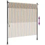 Yellow and white steel fabric exterior roller blind by vidaXL, Awnings - Ref: Foro24-368775, Price: 125,22 €, Discount: %