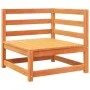 Gartensofa-Set 7-teilig aus massivem Kiefernholz, wachsbraun von vidaXL, Gartensets - Ref: Foro24-3299531, Preis: 417,79 €, R...