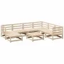 Gartensofa-Set 8-teilig aus massivem Kiefernholz von vidaXL, Gartensets - Ref: Foro24-3299552, Preis: 412,61 €, Rabatt: %