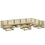 Gartensofa-Set 9-teilig aus imprägniertem Kiefernholz von vidaXL, Gartensets - Ref: Foro24-3299584, Preis: 520,69 €, Rabatt: %