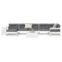 Gartensofa-Set 9-teilig aus massivem weißem Kiefernholz von vidaXL, Gartensets - Ref: Foro24-3250693, Preis: 578,62 €, Rabatt: %