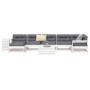 Gartensofa-Set 9-teilig aus massivem weißem Kiefernholz von vidaXL, Gartensets - Ref: Foro24-3250693, Preis: 587,14 €, Rabatt: %