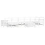 Gartensofa-Set 9-teilig aus massivem weißem Kiefernholz von vidaXL, Gartensets - Ref: Foro24-3250693, Preis: 578,62 €, Rabatt: %