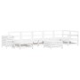 Gartensofa-Set 9-teilig aus massivem weißem Kiefernholz von vidaXL, Gartensets - Ref: Foro24-3250693, Preis: 587,14 €, Rabatt: %