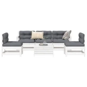 Garden sofa set 6 pieces solid white pine wood by vidaXL, Garden sets - Ref: Foro24-3250737, Price: 391,87 €, Discount: %