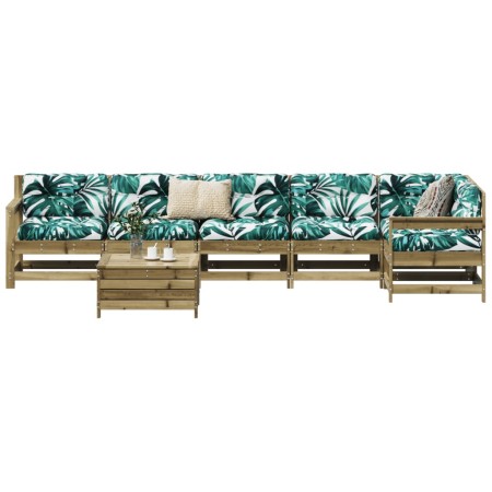 Garden sofa set 7 pieces impregnated pine wood by vidaXL, Garden sets - Ref: Foro24-3250899, Price: 423,56 €, Discount: %