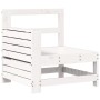 Gartensofa-Set 7-teilig aus massivem weißem Kiefernholz von vidaXL, Gartensets - Ref: Foro24-3250917, Preis: 512,44 €, Rabatt: %