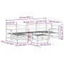 Gartensofa-Set 7-teilig aus massivem weißem Kiefernholz von vidaXL, Gartensets - Ref: Foro24-3250941, Preis: 469,08 €, Rabatt: %