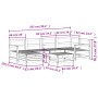 Gartensofa-Set 7-teilig aus massivem weißem Kiefernholz von vidaXL, Gartensets - Ref: Foro24-3250941, Preis: 475,37 €, Rabatt: %