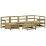 Gartensofa-Set 7-teilig aus imprägniertem Kiefernholz von vidaXL, Gartensets - Ref: Foro24-3250943, Preis: 410,73 €, Rabatt: %