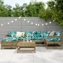 Gartensofa-Set 7-teilig aus imprägniertem Kiefernholz von vidaXL, Gartensets - Ref: Foro24-3250943, Preis: 410,73 €, Rabatt: %