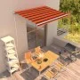 Toldo retráctil manual naranja y marrón 350x250 cm by vidaXL, Awnings - Ref: Foro24-3051211, Price: 430,66 €, Discount: %